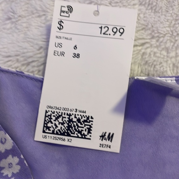 Size- 6 Color- light, purple and white flowers - Picture 2 of 2